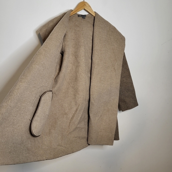 Vince Wool Blend Two Toned Open-Front Coat Size XS - Picture 5 of 14